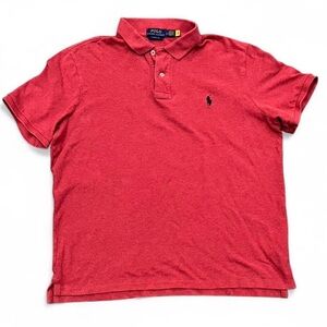 Iconic cotton Ralph Lauren polo shirt men’s large soft red